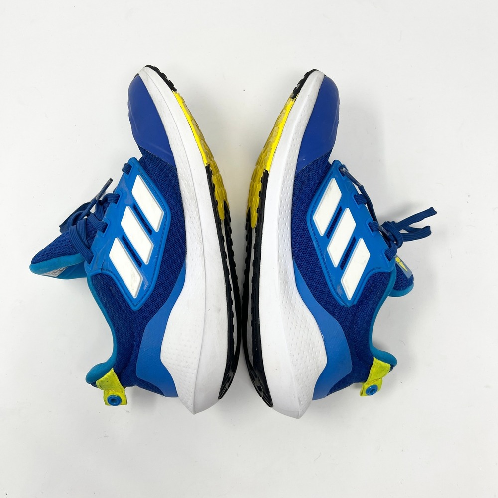 Adidas Edge Lux Boys Running Shoes 3.5 Royal Blue White Yellow Low Top - Picture 9 of 11